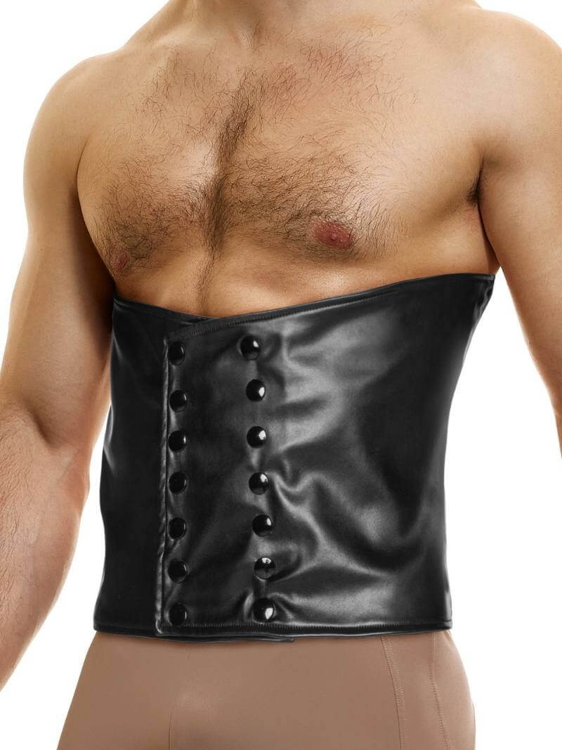 Mens MODUS VIVENDI Leather Corset