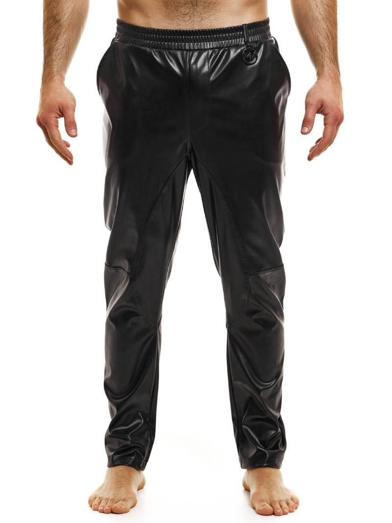 Mens MODUS VIVENDI Vegan Leather Pants