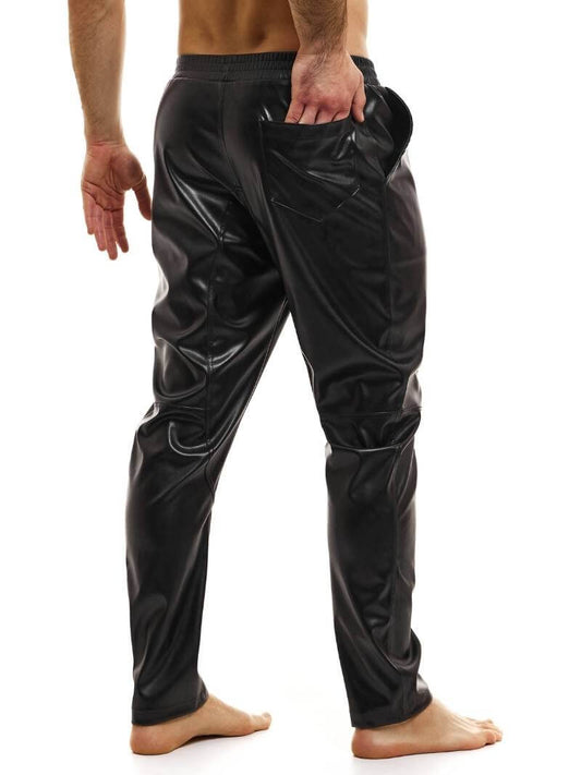 Mens MODUS VIVENDI Vegan Leather Pants