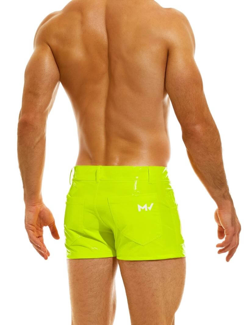 Mens MODUS VIVENDI PVC Vinyl 5 Pocket Short