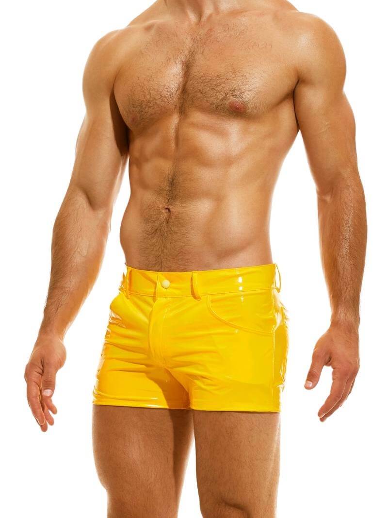 Mens MODUS VIVENDI PVC Vinyl 5 Pocket Short