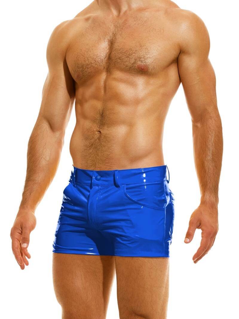 Mens MODUS VIVENDI PVC Vinyl 5 Pocket Short