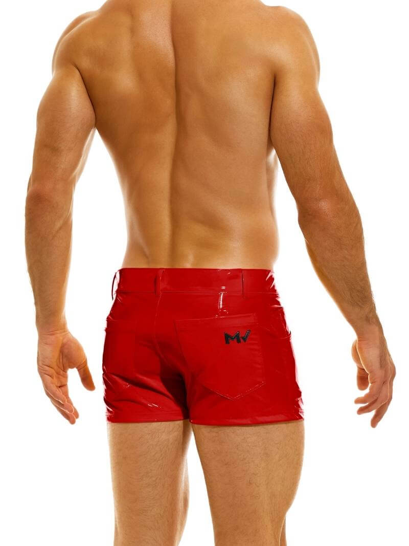 Mens MODUS VIVENDI PVC Vinyl 5 Pocket Short