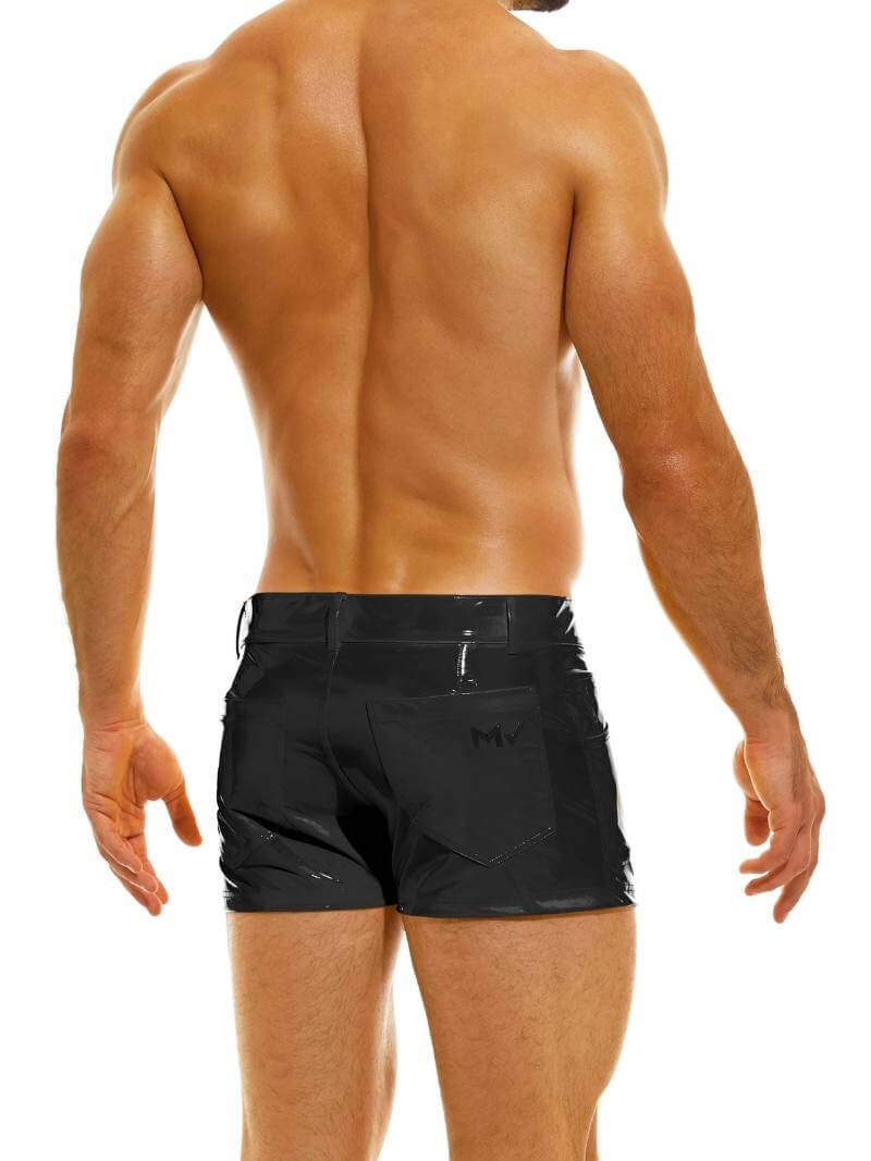 Mens MODUS VIVENDI PVC Vinyl 5 Pocket Short