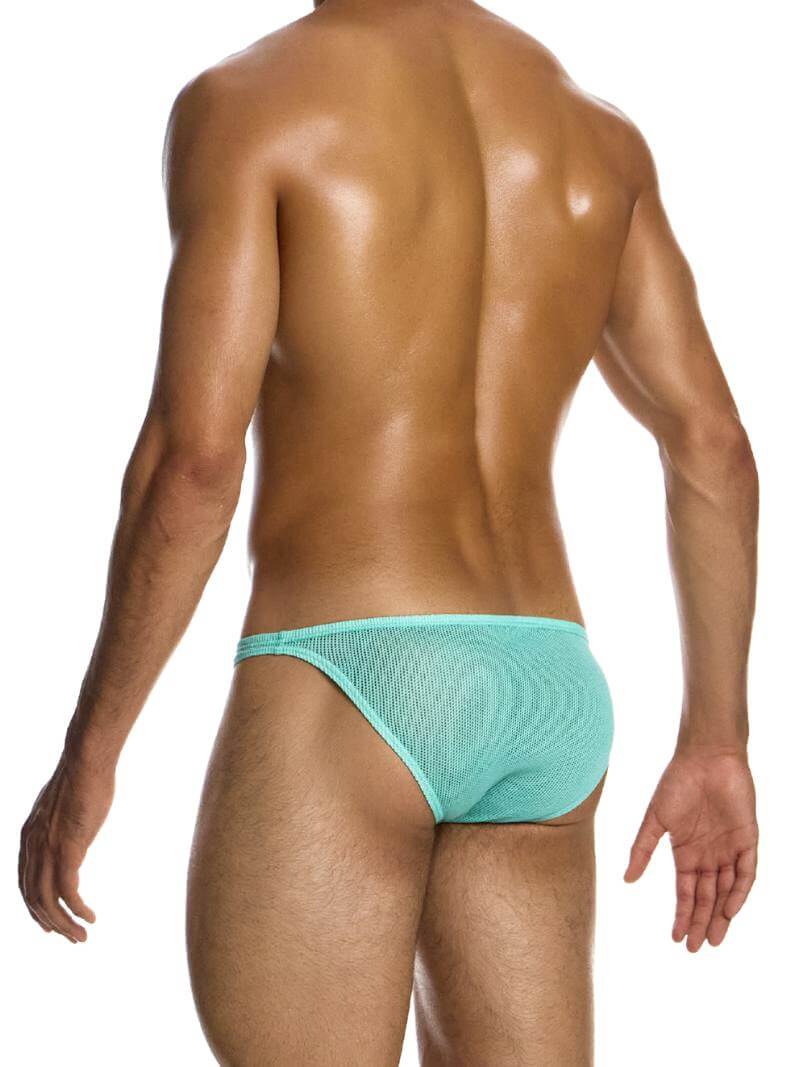 Mens MODUS VIVENDI Retro Micro Net Cotton Low Cut Bikini