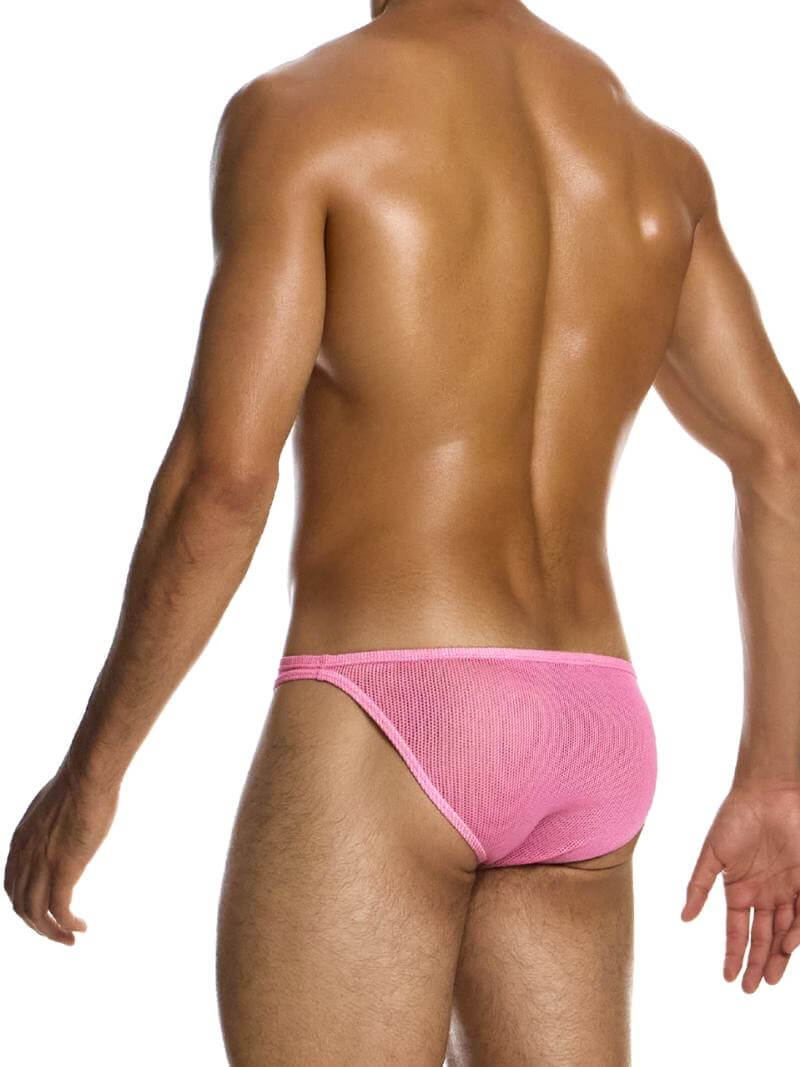 Mens MODUS VIVENDI Retro Micro Net Cotton Low Cut Bikini