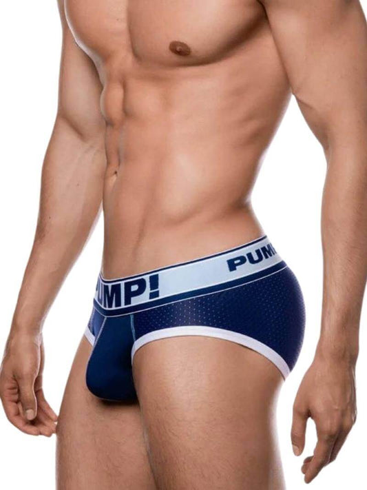 Mens PUMP Underwear Blue Steel Breathable Micro Mesh Brief