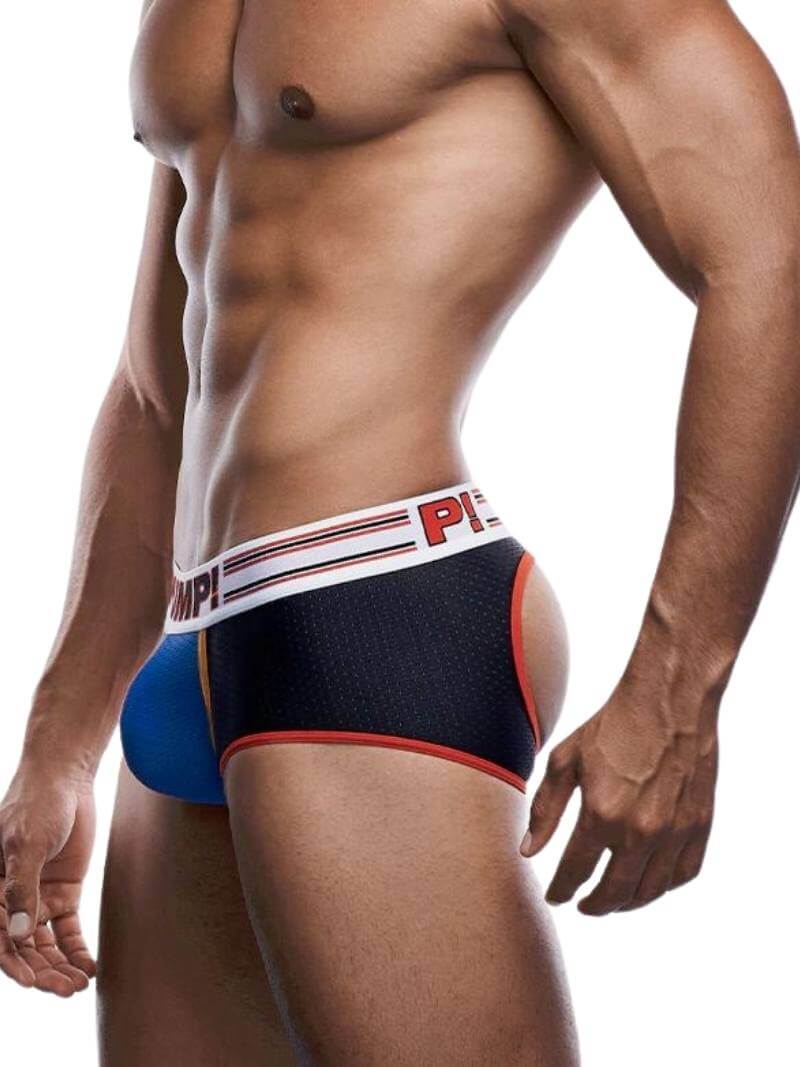 Mens PUMP Underwear Circuit Backless Underwear Trunk