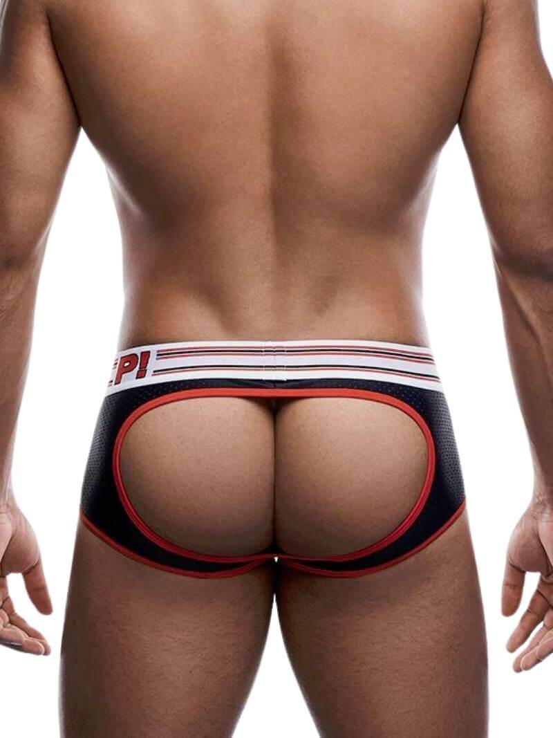 Mens PUMP Underwear Circuit Backless Underwear Trunk