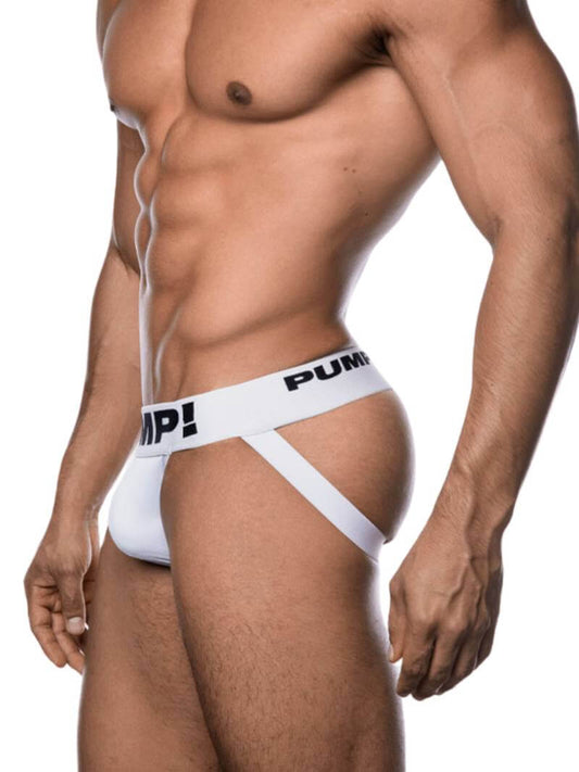 Mens PUMP! Classic White Jockstrap