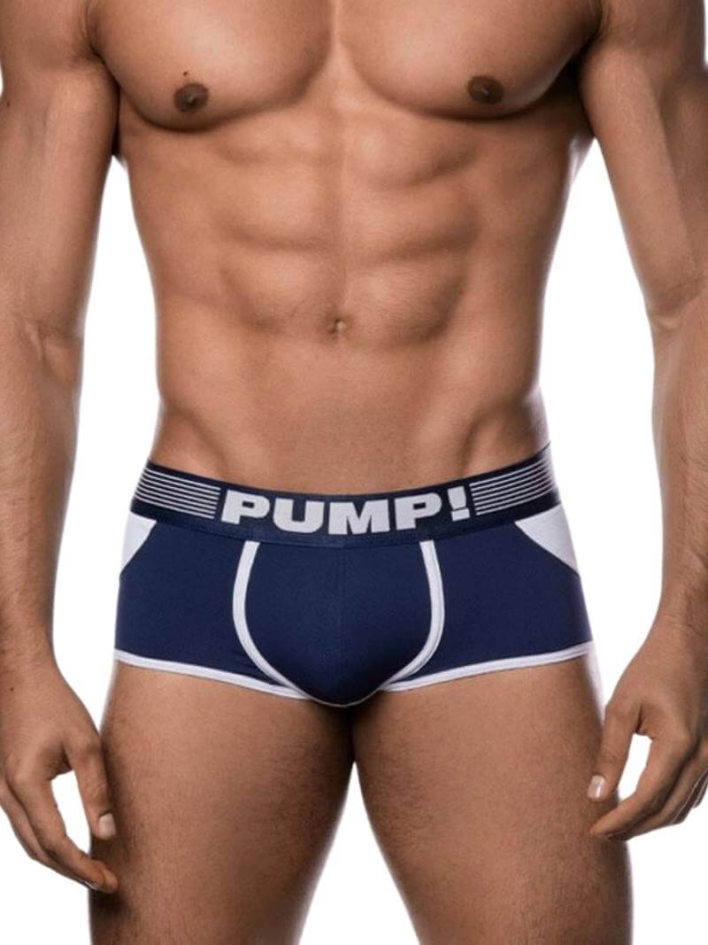Mens PUMP Underwear Access Bottomless Trunk, Navy
