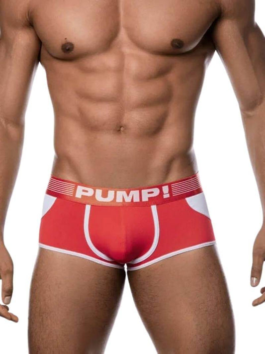 Mens PUMP Underwear Access Backless Trunk, Red
