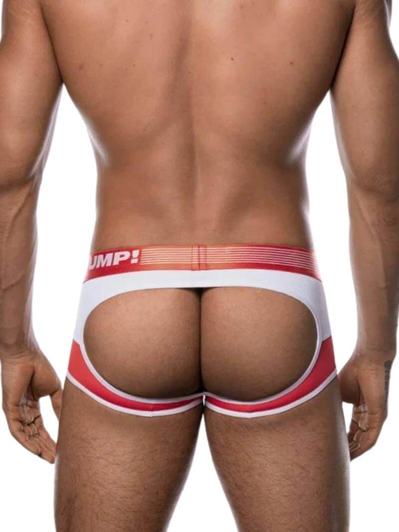 Mens PUMP Underwear Access Backless Trunk, Red