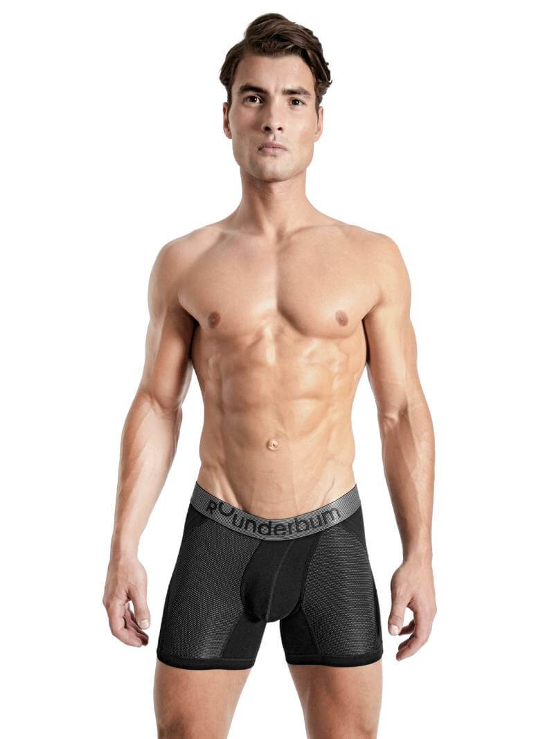 Mens RounderBum Boxer Brief with Anatomic Long Pouch