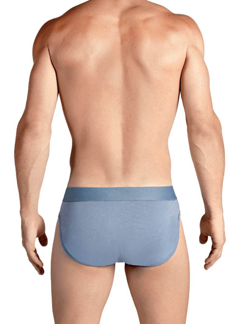 Mens RounderBum Enhancing & Reshaping Brief with Padded Bum and Pouch, Light Blue