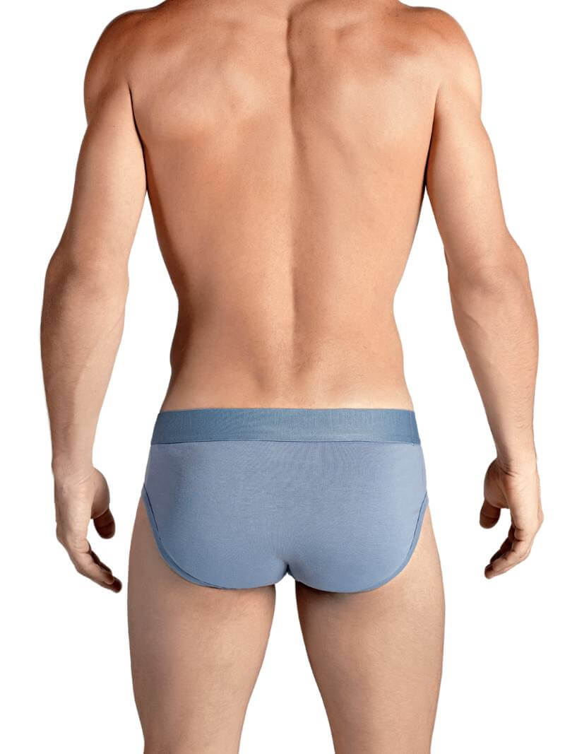 Mens RounderBum Brief with Bum Reshaping Padding, Light Blue