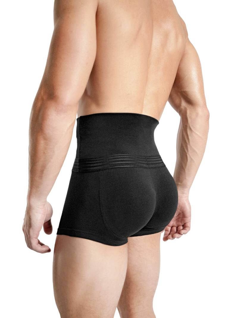 Mens RounderBum Waist Slimming Trunk with Bum Reshaping Padding