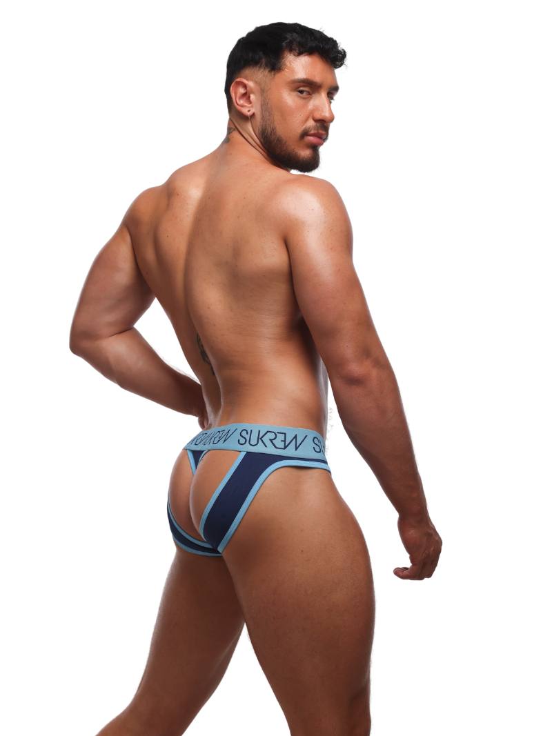 Mens SUKREW Aqua Jock V Thong with Large Pouch