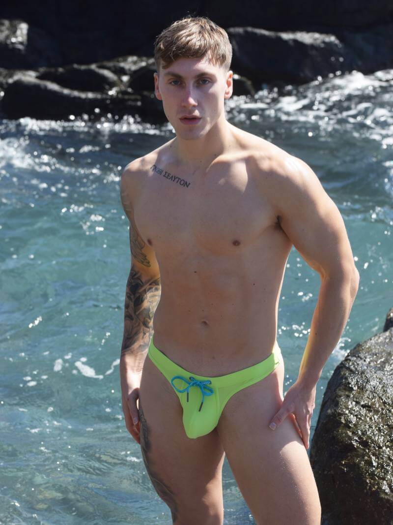 Mens SUKREW Zesty Lime Swimming Thong
