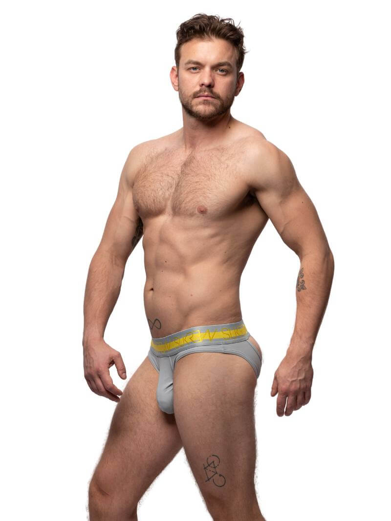 Mens SUKREW Highlight Jock V Thong with Large Pouch