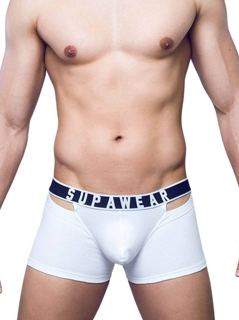 Men's Supawear Ribbed Slashed Trunk with XCURV Enhancing Pouch