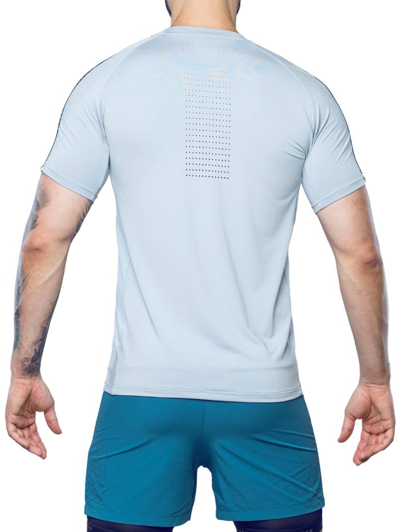 Men's Supawear SPR Fit Ultimate Sports Tee, Pale Grey, Breathable Performance Fabric