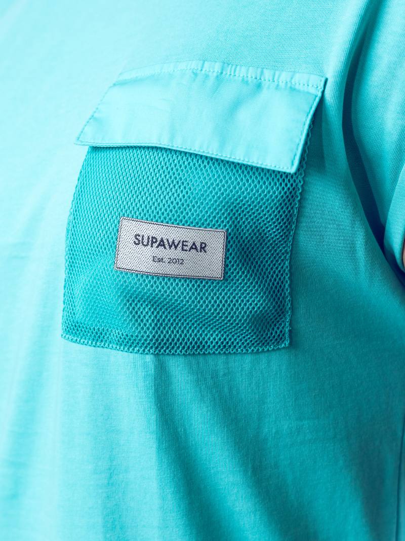 Men's Supawear Wide-Cut Tank, Turquoise