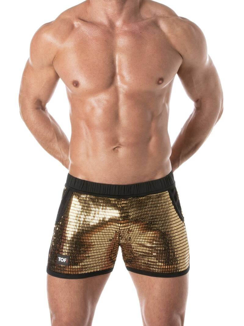 Mens TOF Paris Glitter Short-Leg Short