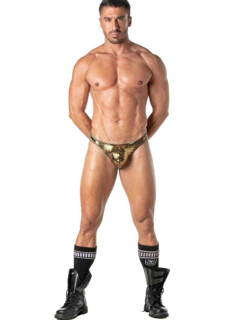 Mens TOF Paris Glitter Thong