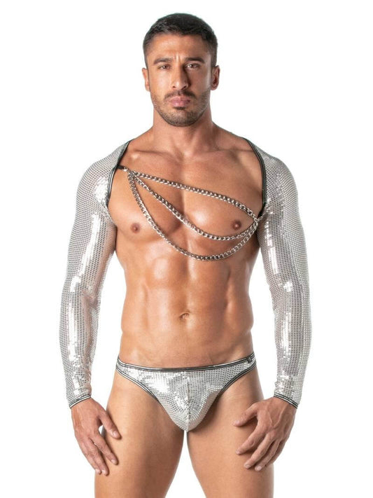 Mens TOF Paris Glitter Chains to Join Bolero