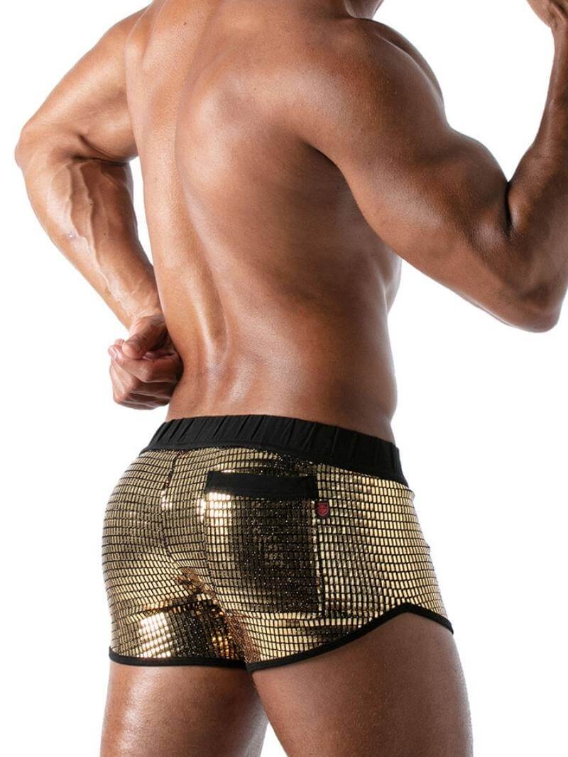 Mens TOF Paris Glitter Mini Short
