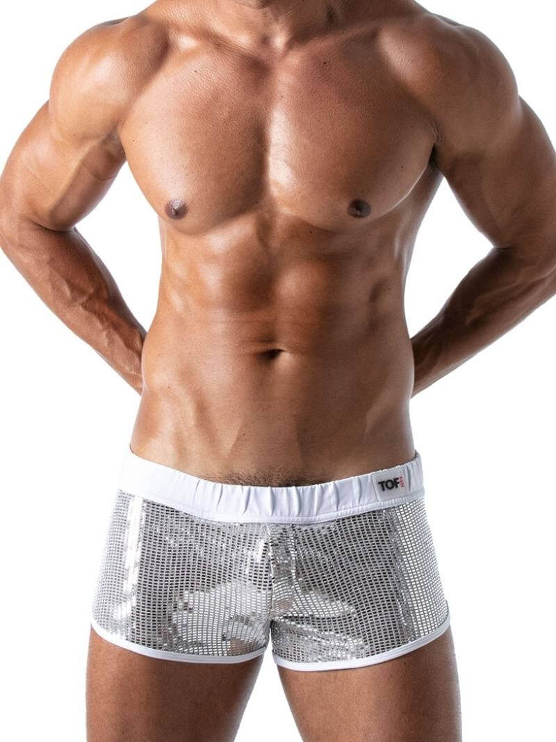 Mens TOF Paris Glitter Mini Short