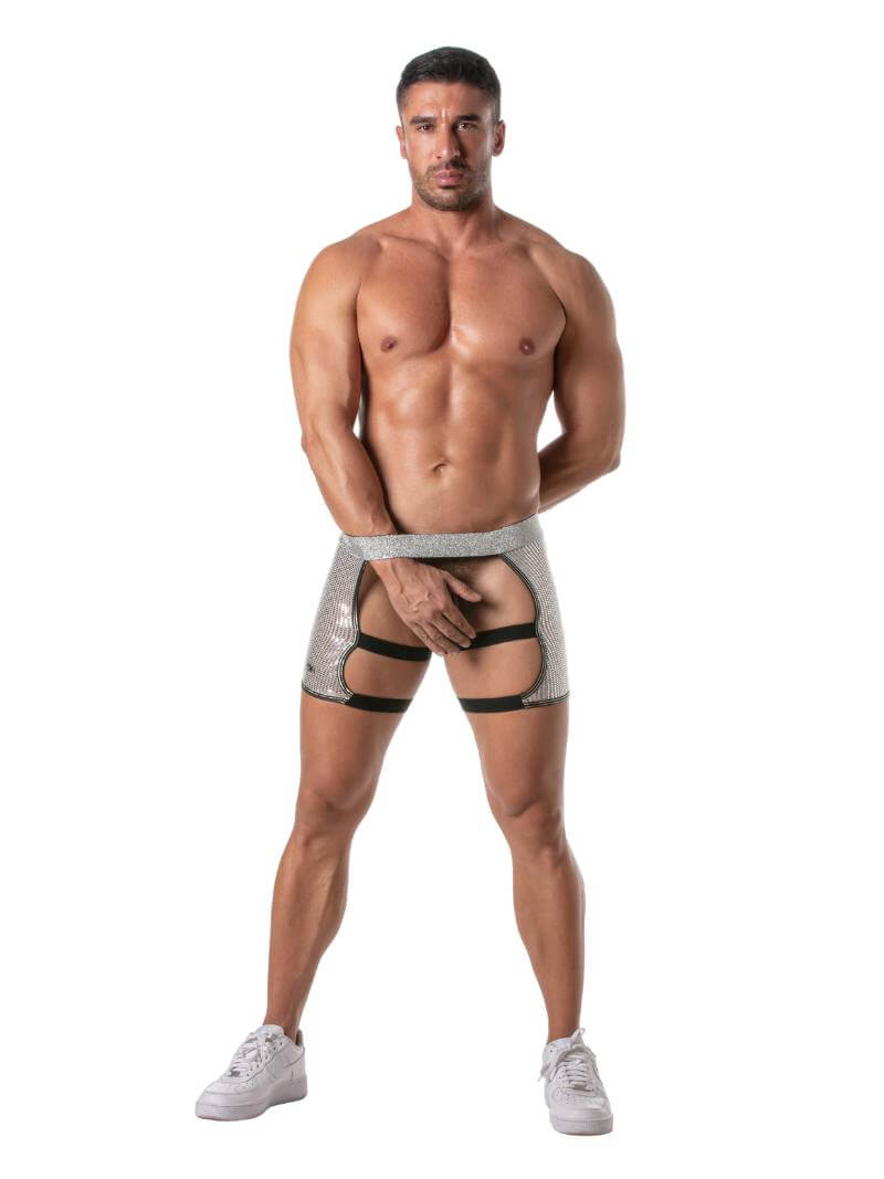 Mens TOF Paris Glitter Shorty Chaps