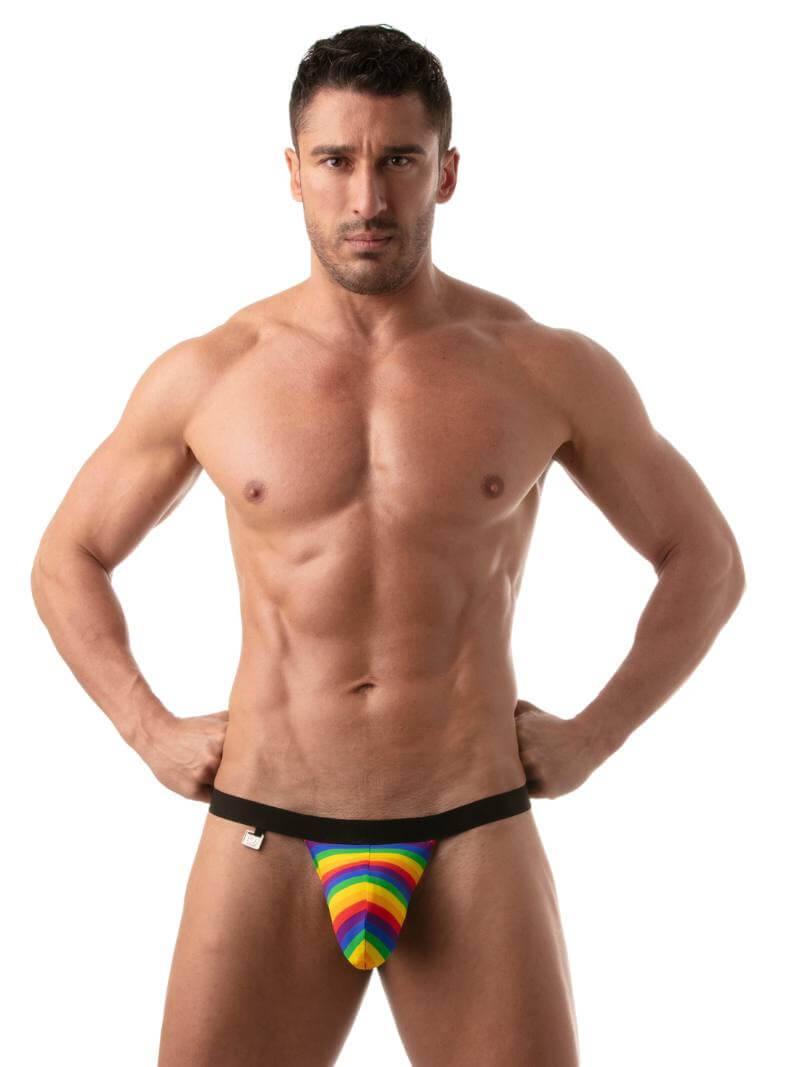 Mens TOF Paris Rainbow Swimming Thong