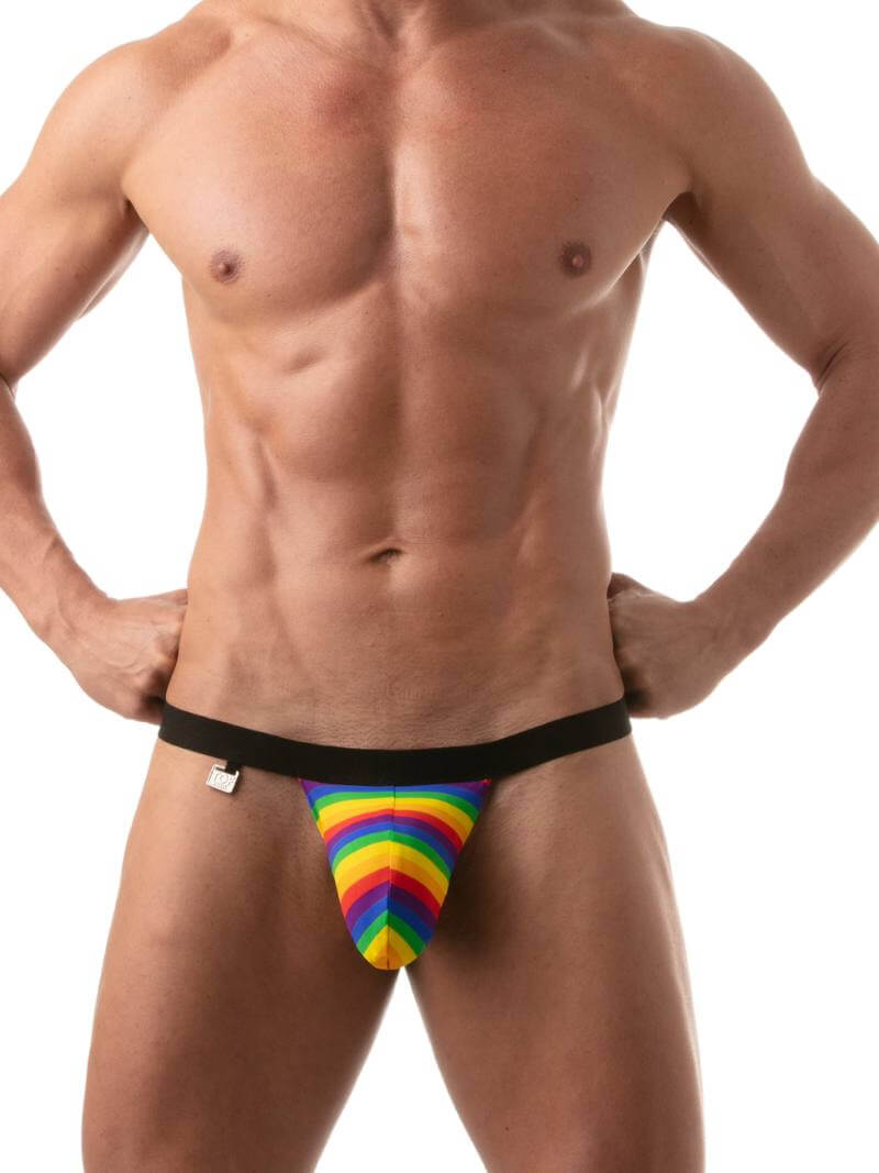 Mens TOF Paris Rainbow Swimming Thong