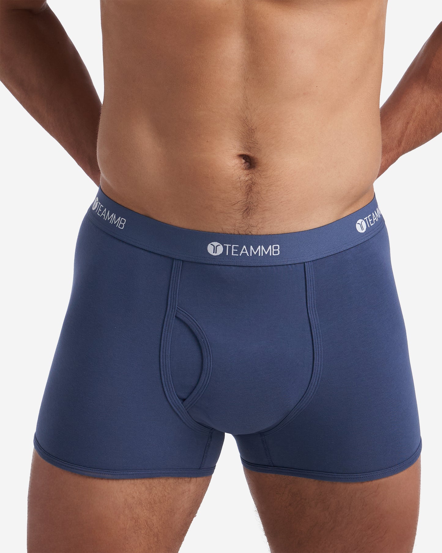 Mens Teamm8 Classic Cotton Fly Navy Boxer: SIZES XS, SMALL
