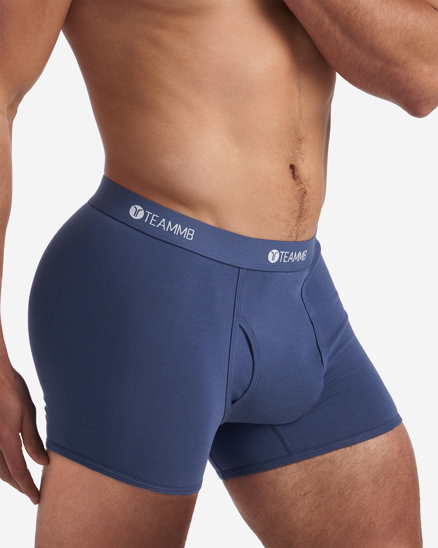 Mens Teamm8 Classic Cotton Fly Navy Boxer: SIZES XS, SMALL