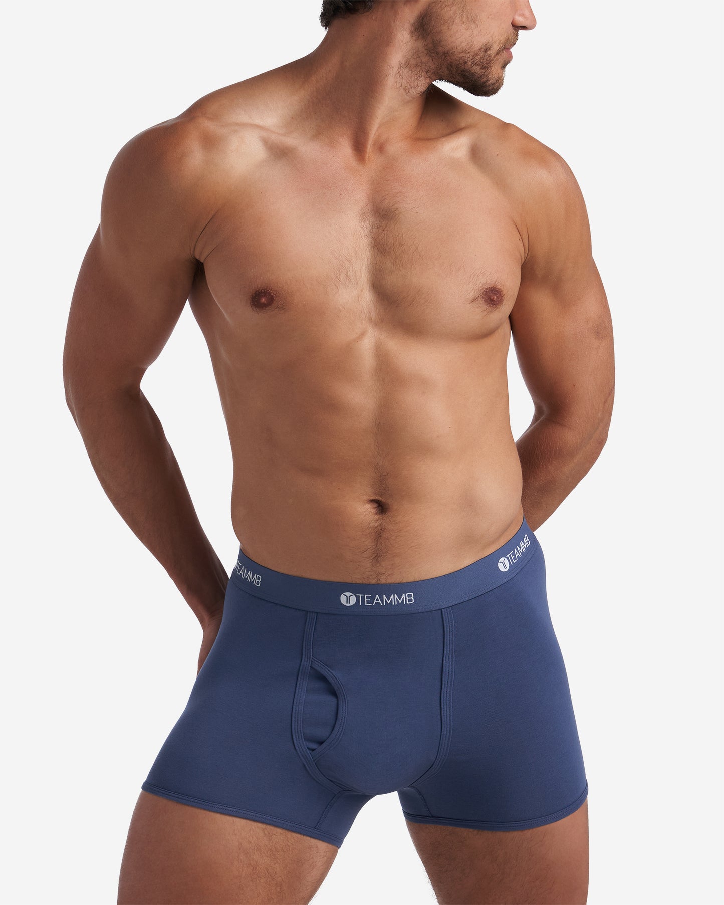 Mens Teamm8 Classic Cotton Fly Navy Boxer: SIZES XS, SMALL