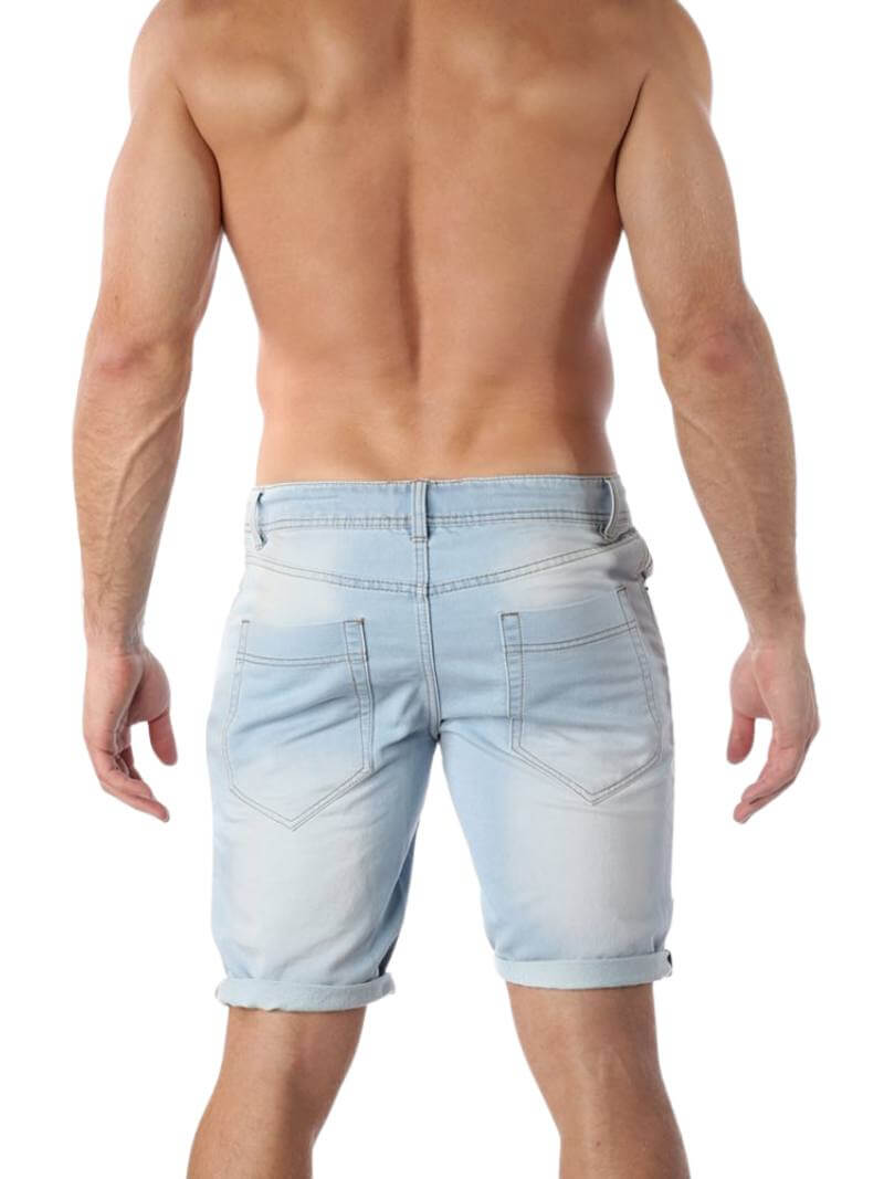 aussieBum Byron Stretch Denim Shorts with drawstring waist