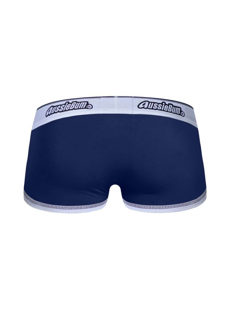 aussieBum Enlarge 2.0 Trunk with solid colour body and Pouch Lifting + Enhancement