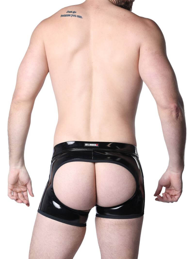 CellBlock13 Iron Grip Latex-Look Backless Chaps Trunk