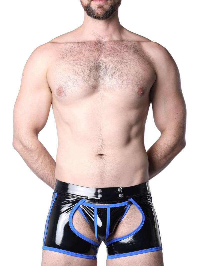 CellBlock13 Iron Grip Latex-Look Backless Chaps Trunk