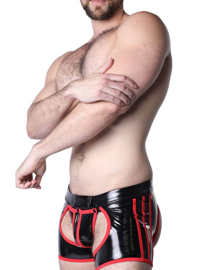 CellBlock13 Iron Grip Latex-Look Backless Chaps Trunk