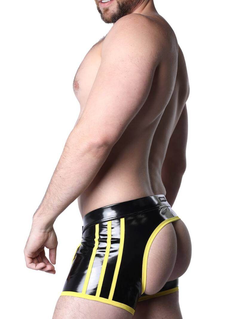 CellBlock13 Iron Grip Latex-Look Backless Chaps Trunk
