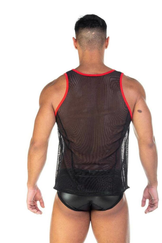 Gigo Fetish See Through Mesh Vest Men S Sexy Mesh Tank Top