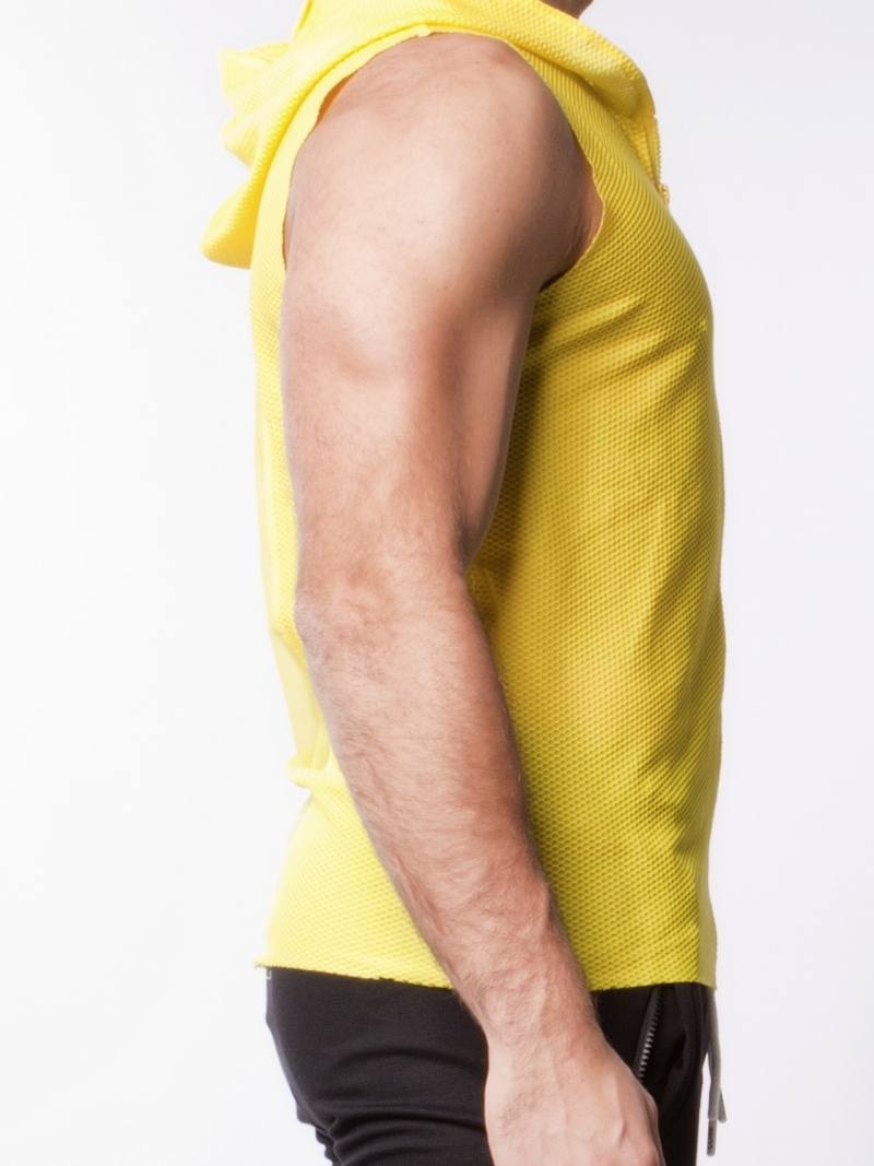 Alexander Cobb Sleeveless Mesh Hoodie Tank