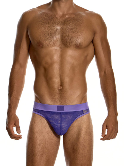 Modus Vivendi Lingerie Lace Thong in purple, product photograph