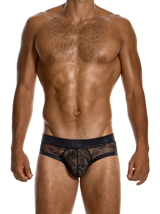 Modus Vivendi Lingerie Lace Classic Brief in black, product photograph