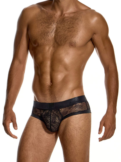 Modus Vivendi Lingerie Lace Classic Brief in black, product photograph