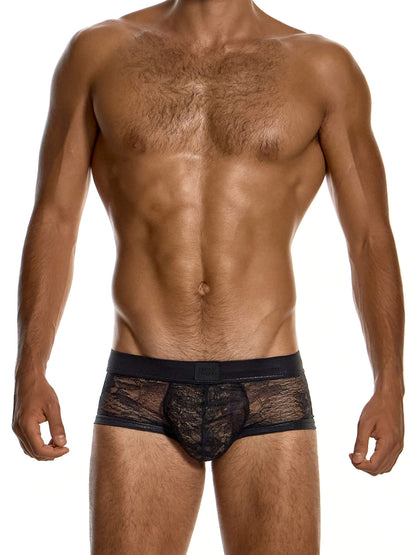 Modus Vivendi Lingerie Lace Boxer Trunk in black, product photograph